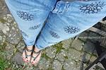 Jeans bestempeln