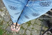 Jeans bestempeln