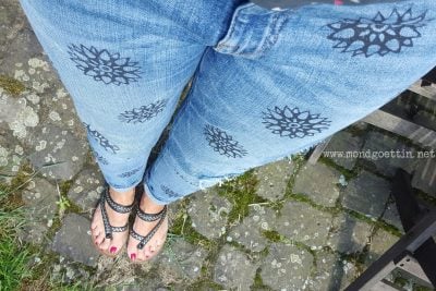 Jeans bestempeln