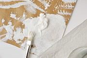 DIY Bedrucktes Geschenkpapier mit Farnmuster
