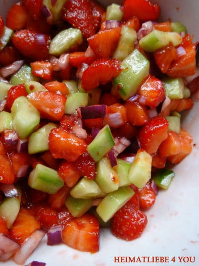 Erdbeer-Gurken-Salsa