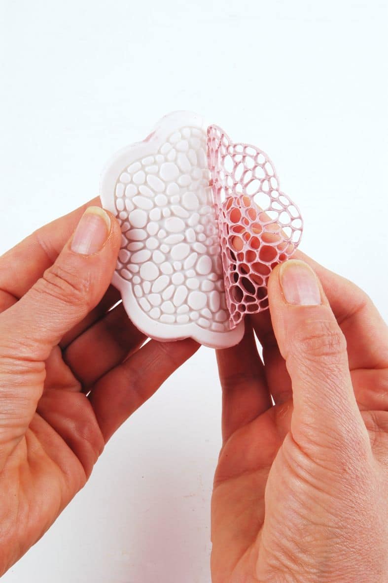 Spitzenornament aus Modelliermasse WeCream
