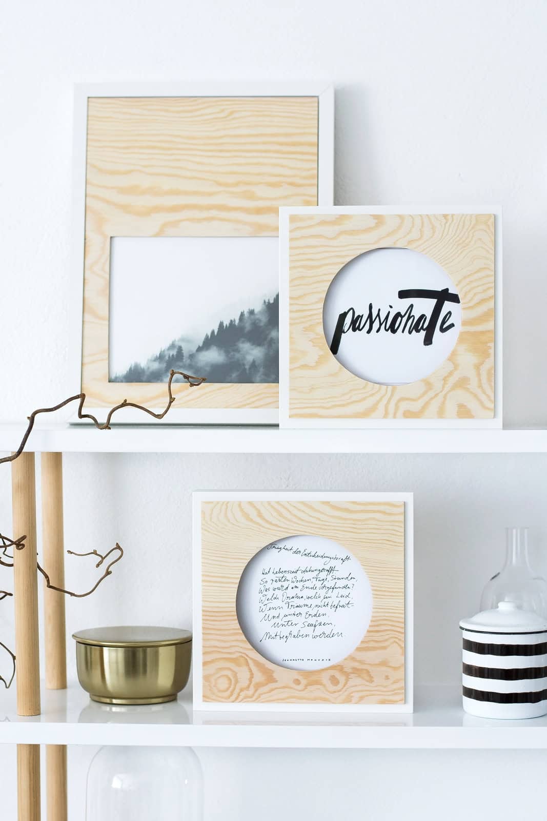 DIY Quickie: Passepartout aus Sperrholz - HANDMADE Kultur