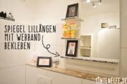 Ikea Spiegel Lillangen mit Webband verschönern