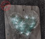 Glückwunschkarte mit Lichterkettenherz