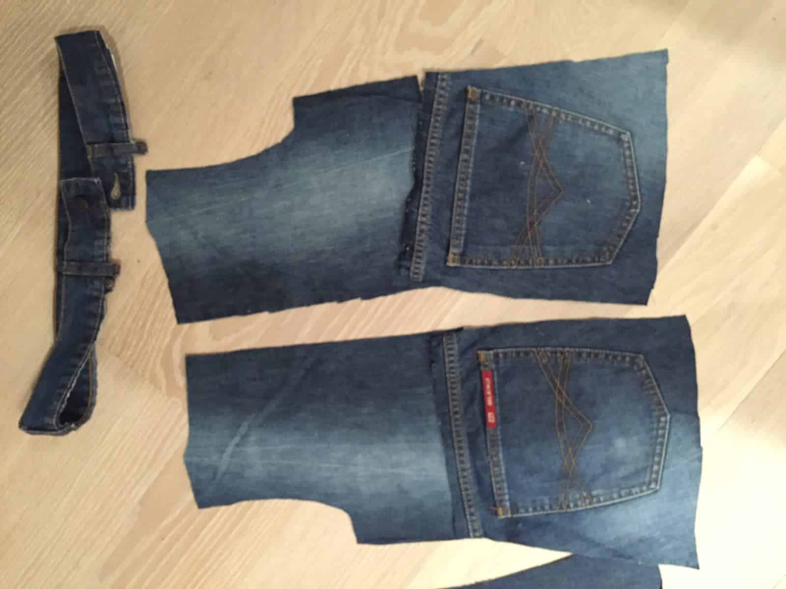 Upcycling Jeans….ich war einmal die Jeans von Papa