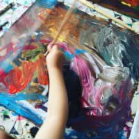 Kreativ mit Kindern – Kunstleder bemalen