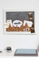 Muh: Pinnwand mit Mini-Kühen