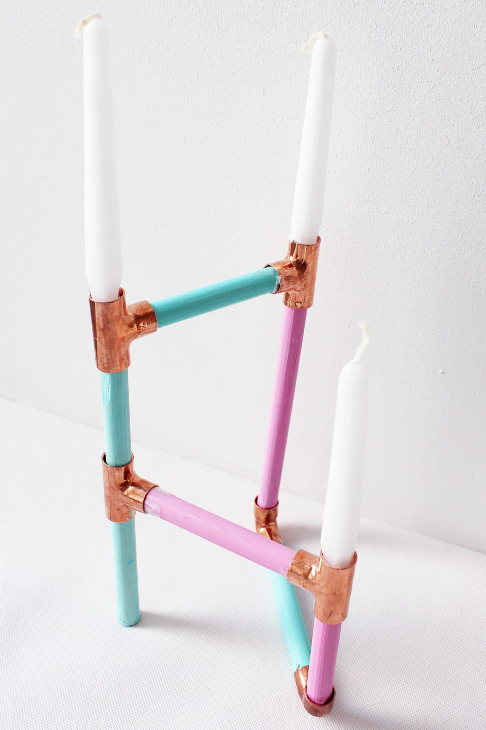 DIY Kerzenständer aus Kupfer