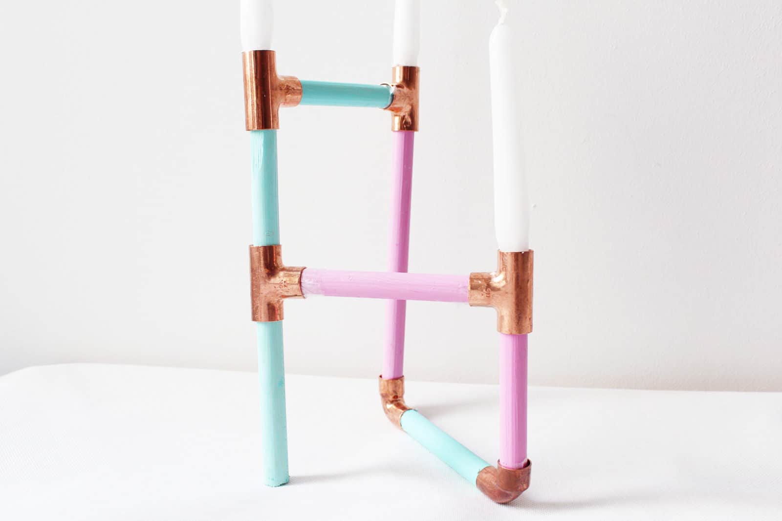 DIY Kerzenständer aus Kupfer
