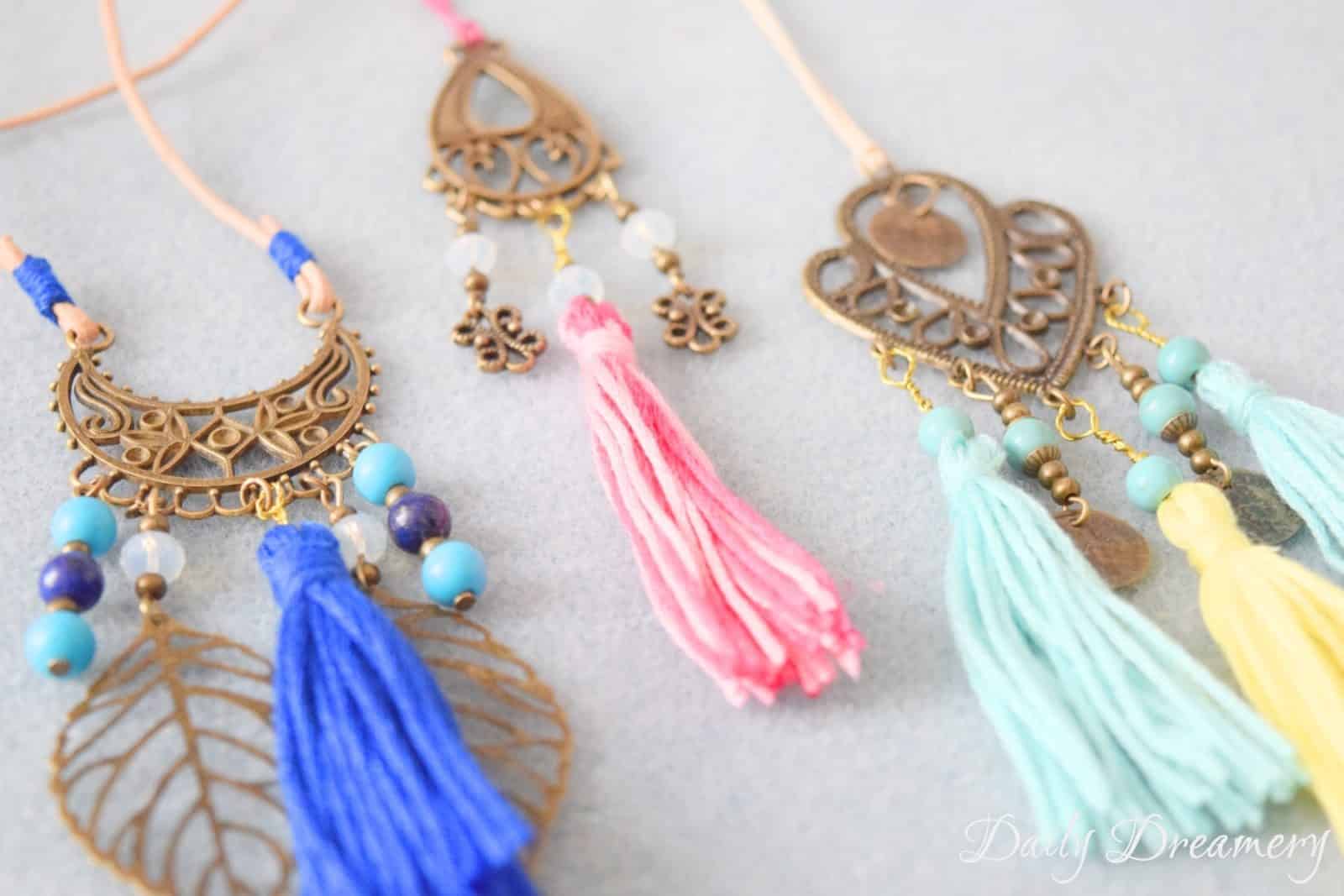 Tasseln und Quasten perfekt für Schmuck