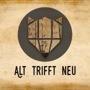 Kreatives Logo mit Herzform und Holzoptik, verbunden mit Handwerkskunst, für Handmade Kultur, symbolisiert Innovation und Handarbeit.