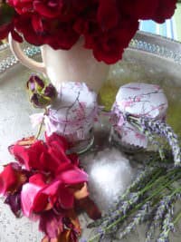 Rosen und Lavendel Badesalz