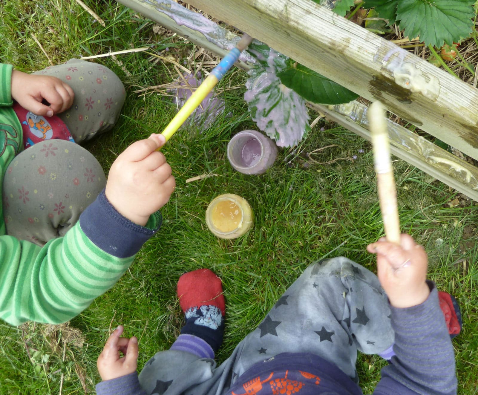 Fingerfarben selbst machen