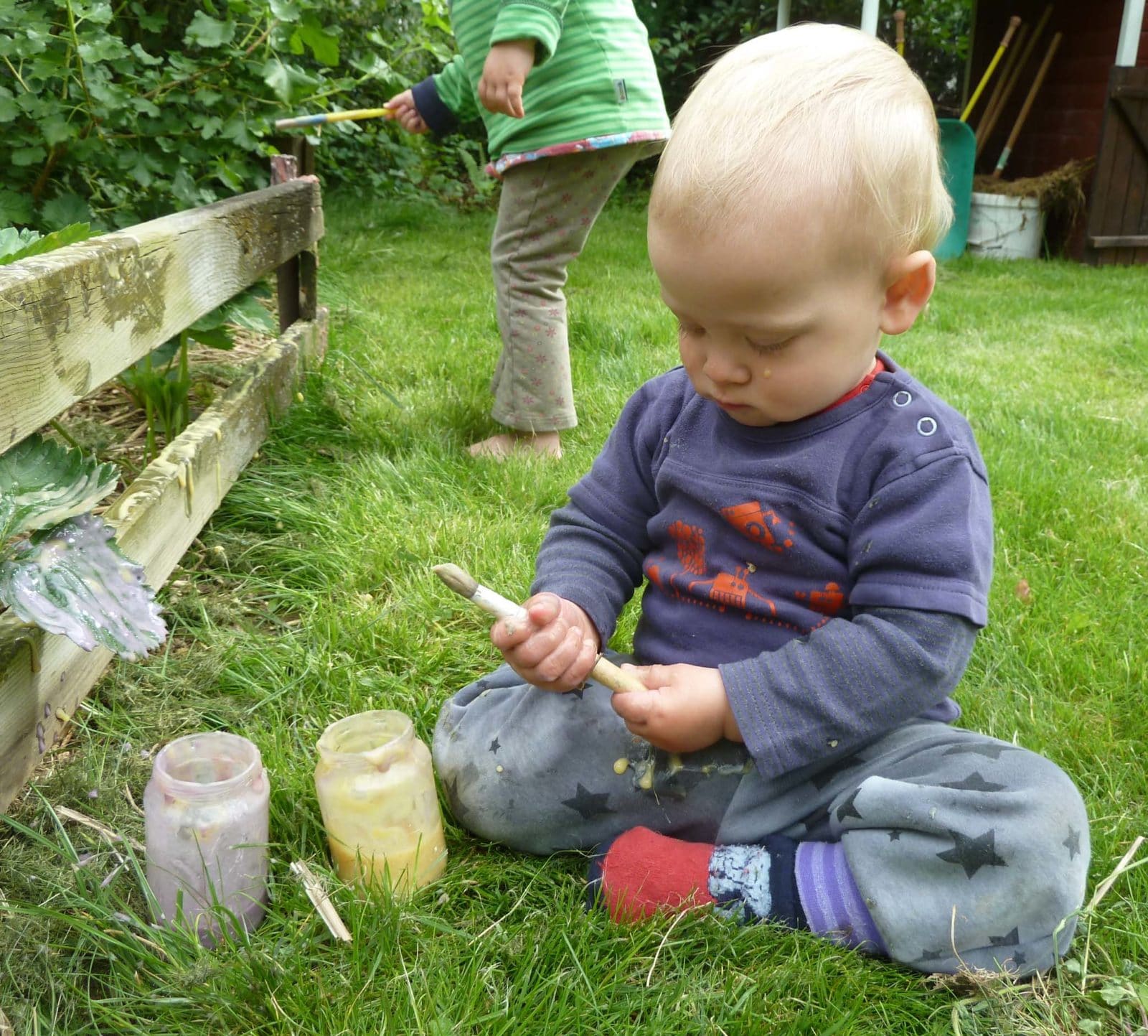 Fingerfarben selbst machen