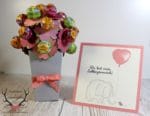 Chupa Chups Blumenstrauß und kleine Karte für Lieblingsmenschen