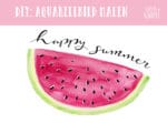 Malen mit Aquarell – sommerliche Wassermelone