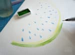 Malen mit Aquarell – sommerliche Wassermelone