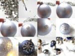 Weihnachtskugeln mit Strass verschönern