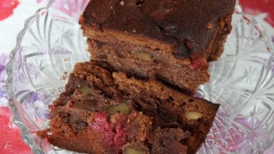 Schoko-Himbeer-Walnuss-Kuchen
