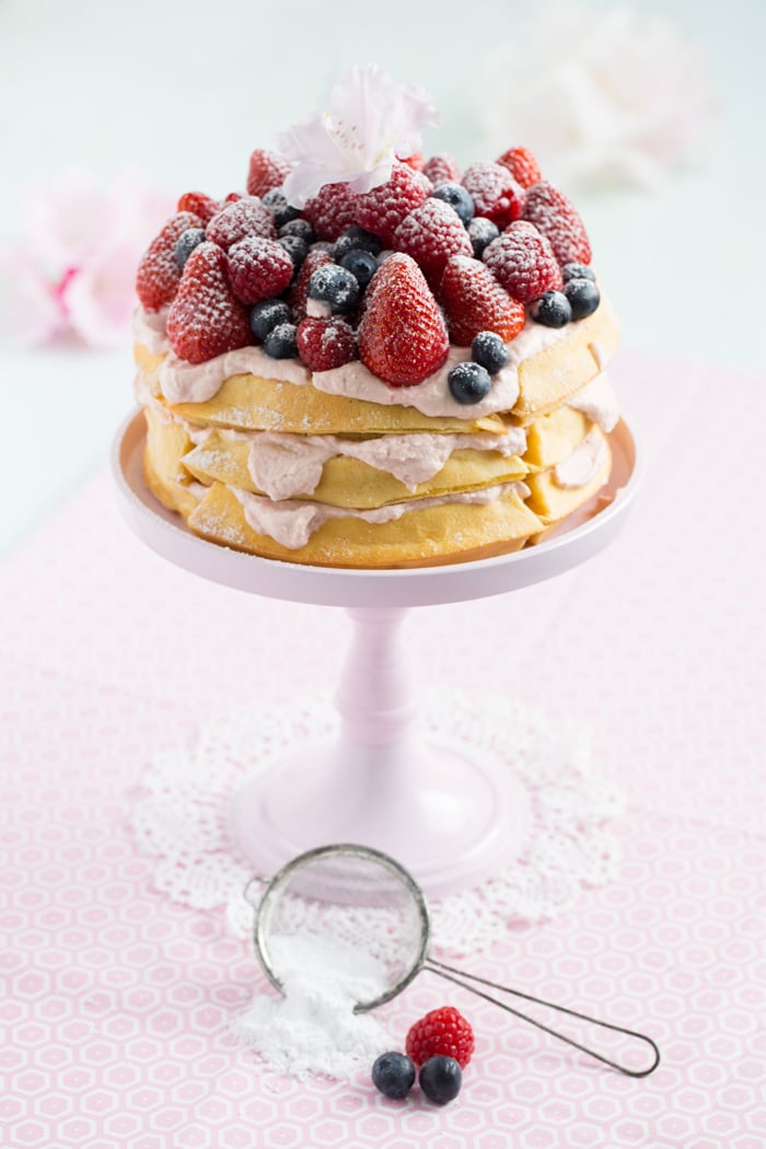 „Beeren-Waffel-Törtchen!“