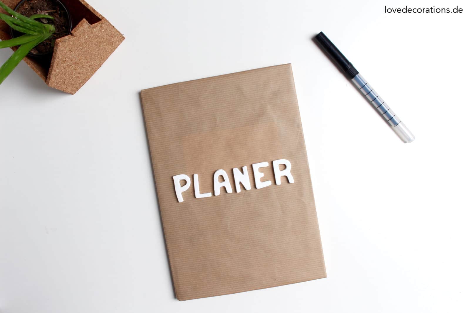 DIY Fimo Buchstaben für Notizbücher