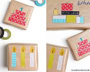 DIY Geschenkverpackung mit Washi Tape