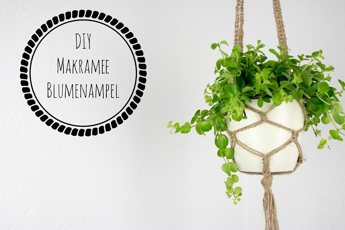 Makramee Blumenampel knüpfen