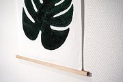 DIY Monstera-Print im Wandkarten-Look