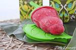 Grüntee-Eis mit Himbeeren
