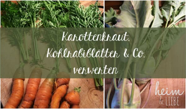 grüner Smoothie mit Blattgrün aus dem Garten