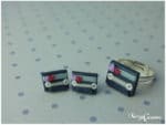 Retro Kassette als Schmuck | FIMO polymerclay miniature art