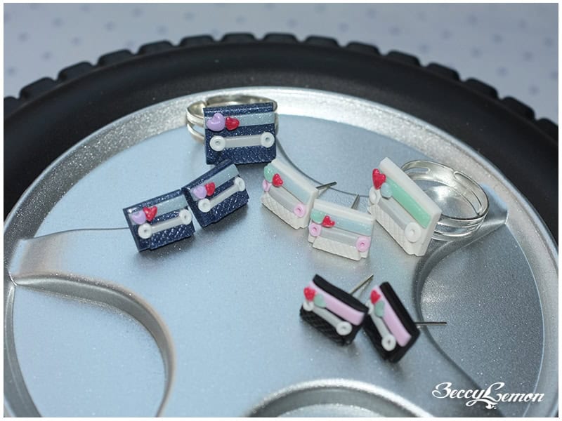 Retro Kassette als Schmuck | FIMO polymerclay miniature art