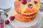 sommerlicher Kirsch-Limetten-Kokos-Kuchen