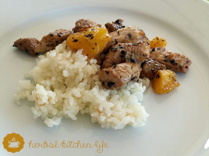Mango-Chicken-Teriyaki – selfmade –