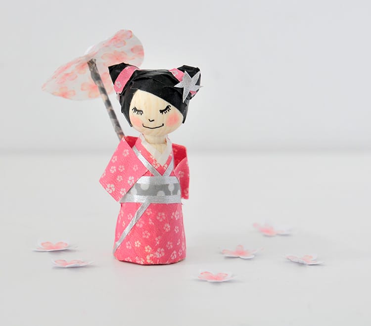 Washi Tape Kokeshi