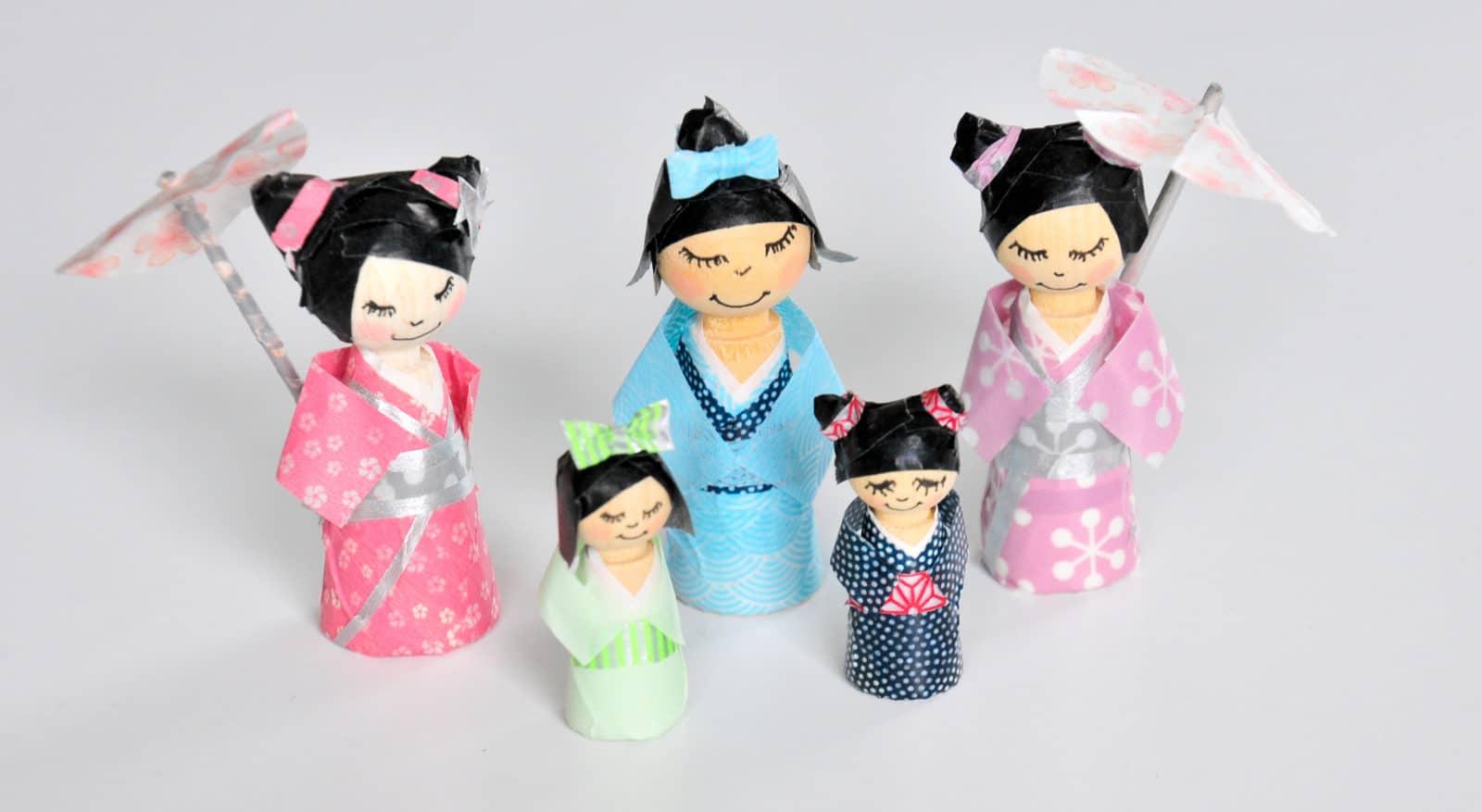 Washi Tape Kokeshi