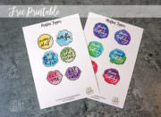 Printable – Muffin Topper mit Handlettering