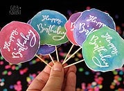Printable – Muffin Topper mit Handlettering
