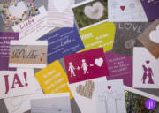 26 Postkarten - 1 Jahr lang für das Hochzeitspaar