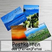 Postkarten aus Ferienfotos