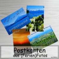 Postkarten aus Ferienfotos