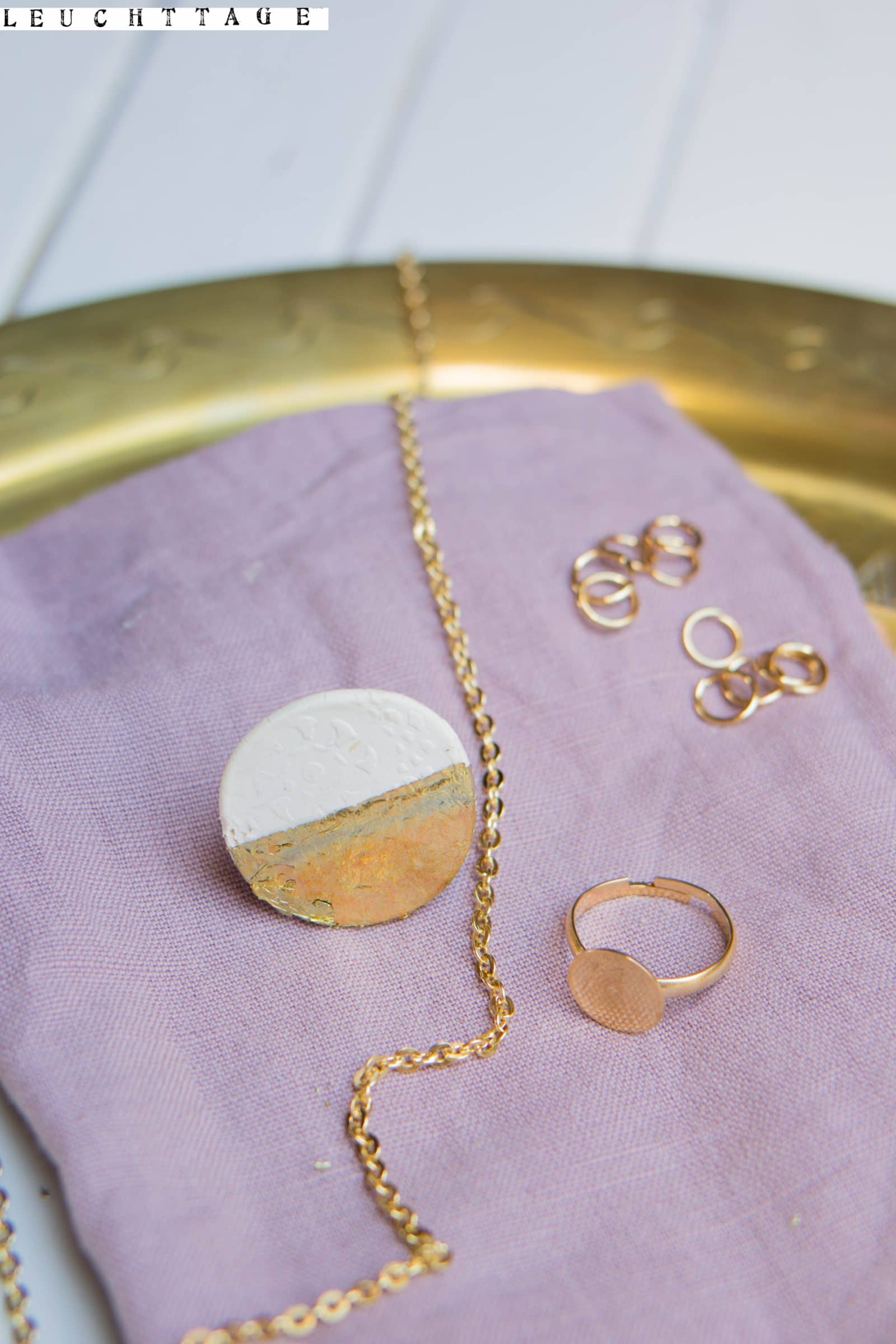 Goldschmuck mit Modelliermasse selber machen