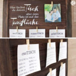 Sitzplan Tafel zur Hochzeit