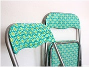 Upcycling: Klappstuhlpolster beziehen