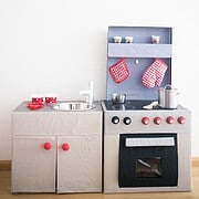 DIY-Spielküche aus Pappe – Teil 2: Die Spüle