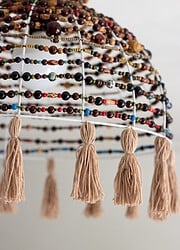 DIY | Boho Lampenschirm mit Holzperlen