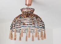 DIY | Boho Lampenschirm mit Holzperlen