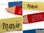 DIY Namensschild in Stiftform