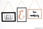 DIY Wanddeko mit Handlettering